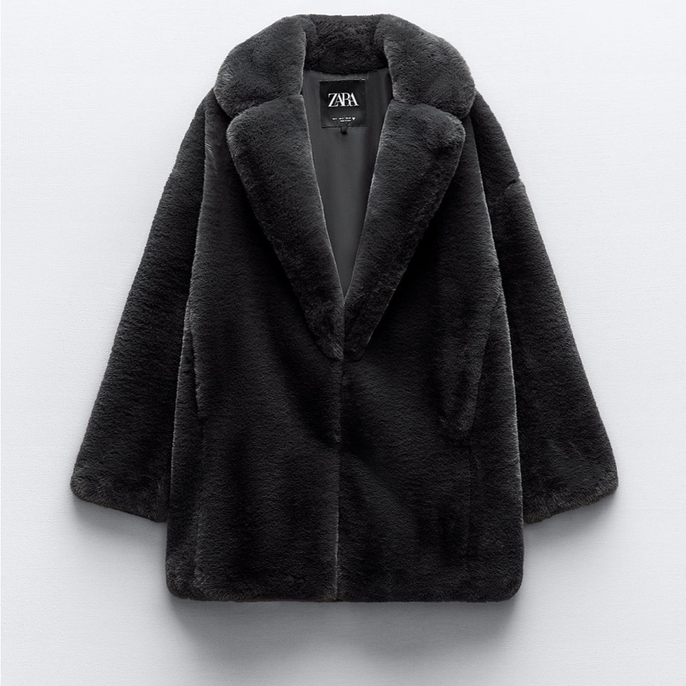 Zara FAUX FUR COAT